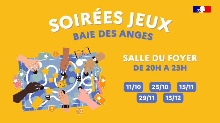 Soirée jeux - Résidence Baie des Anges 1 Screen BDA
