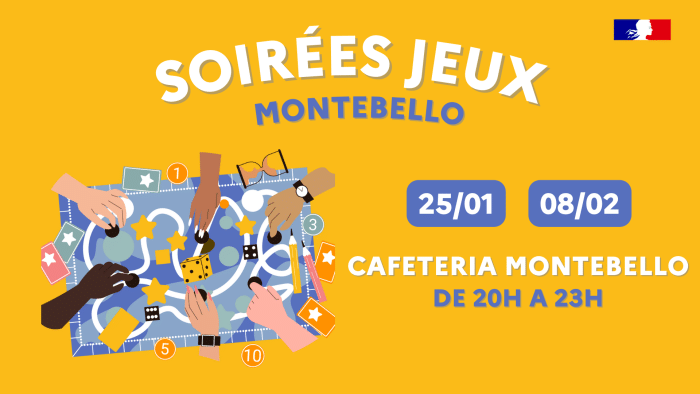 Soirée jeux - Cafétéria Montebello 1 Screen MBO 24